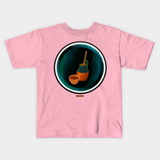 Hot Chocolate Kids T-Shirt by Eglartworks